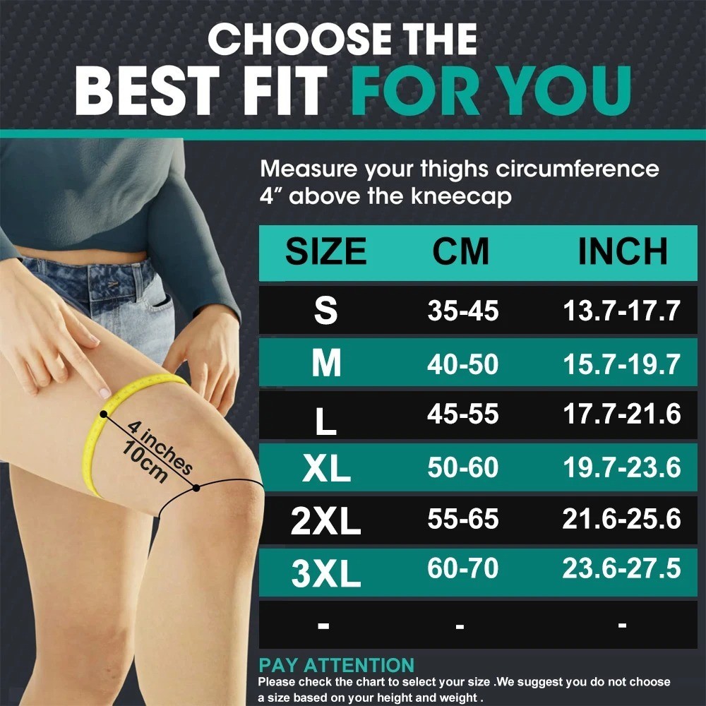 Compression Leg Sleeve Full Length Knee Calf Support Sports Running Unisex