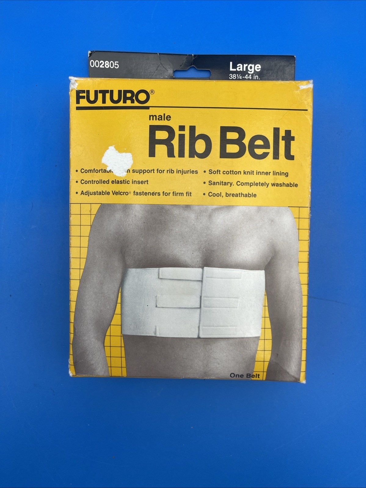 1983 FUTURO Male Rib Belt #002805 Large 38-1/4” – 44” FREE SHIPPING