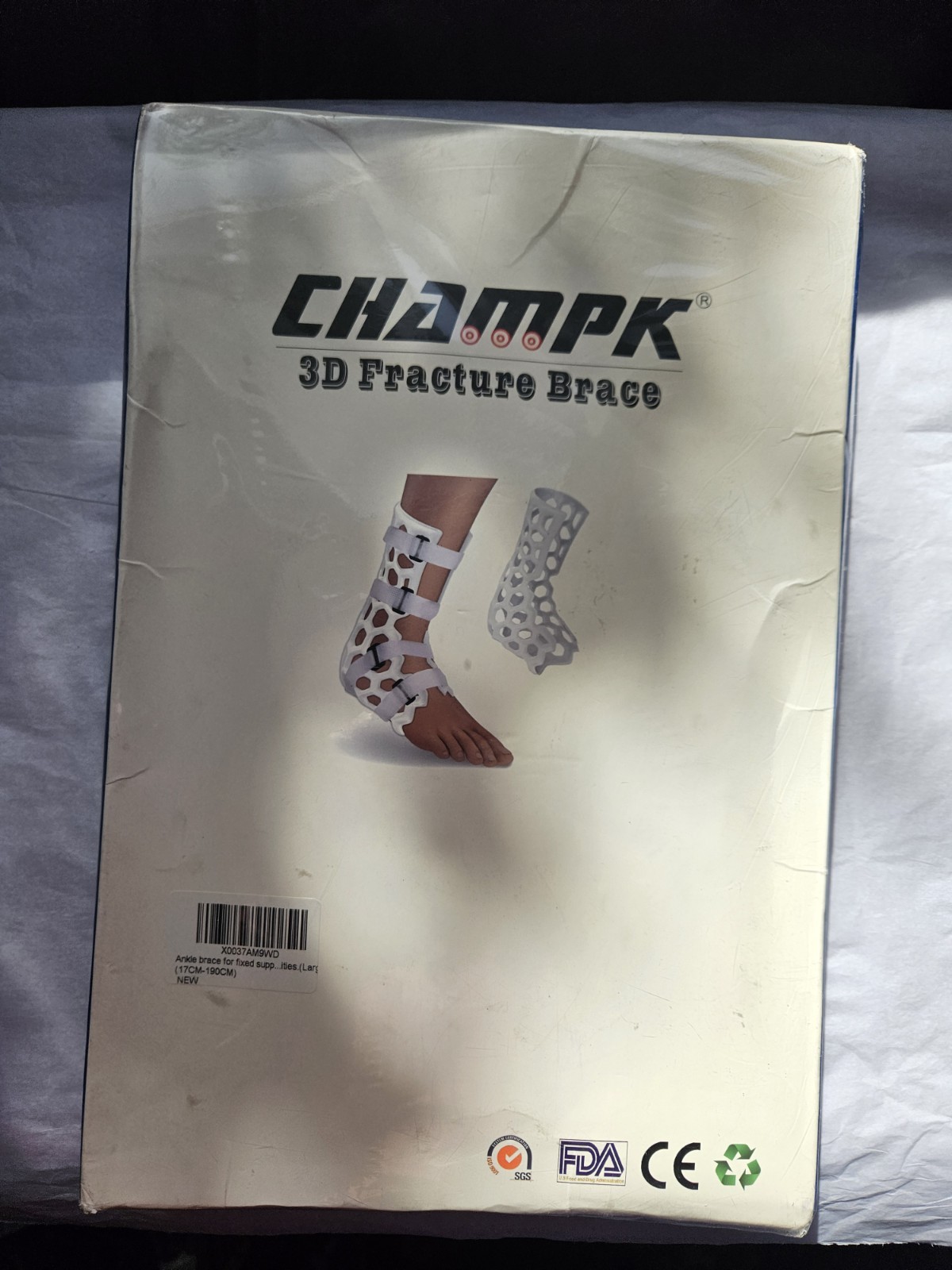 New Sealed CHAMPK 3D Fracture Brace For Fixed Support Large (170Cm-190CM)