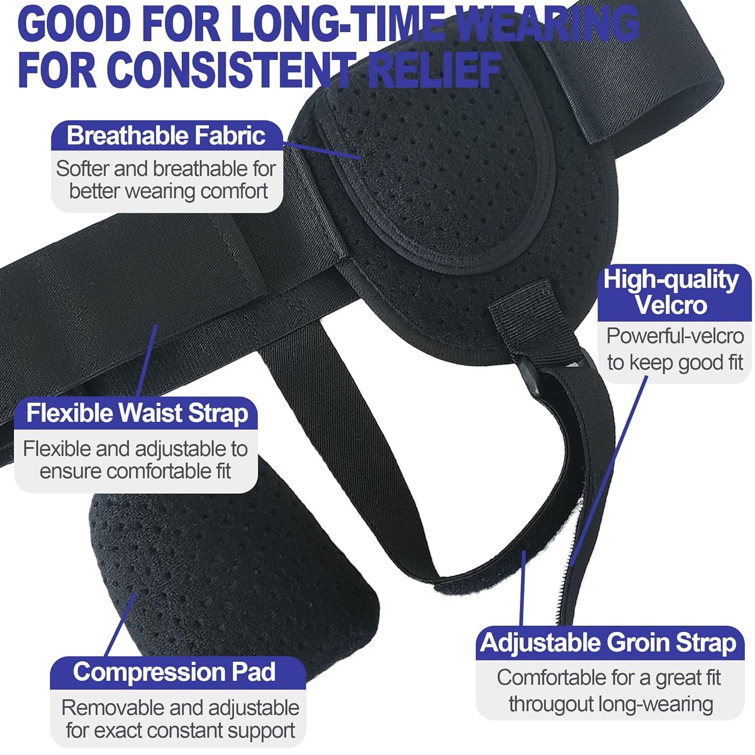 Inguinal Hernia Support Groin Hernia Truss for Support Prior/Post Surgery Belt