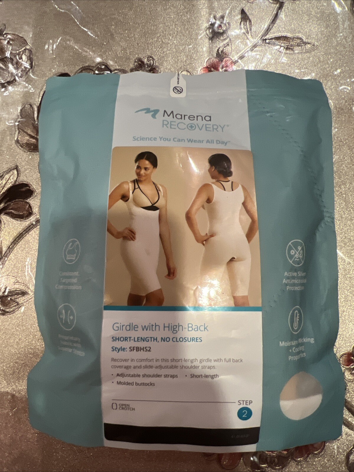 Marena Recovery SFBHS Step 2 High Back Short/Thigh Length XL Beige 32-35″Waist