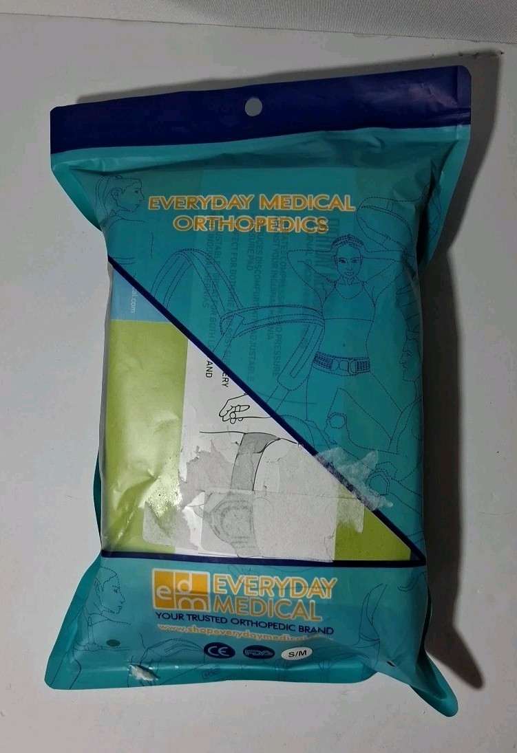 Everyday Medical Inguinal Hernia Support Belt Fits Left or Right Side S/M