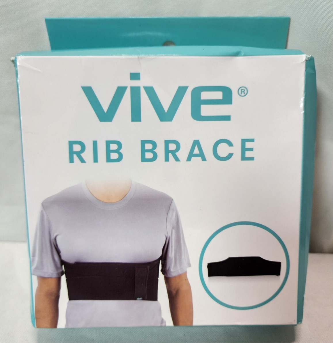 Vive Broken Rib Brace Rib Cage Support Belt for Post Surgery Garment Wrap, M