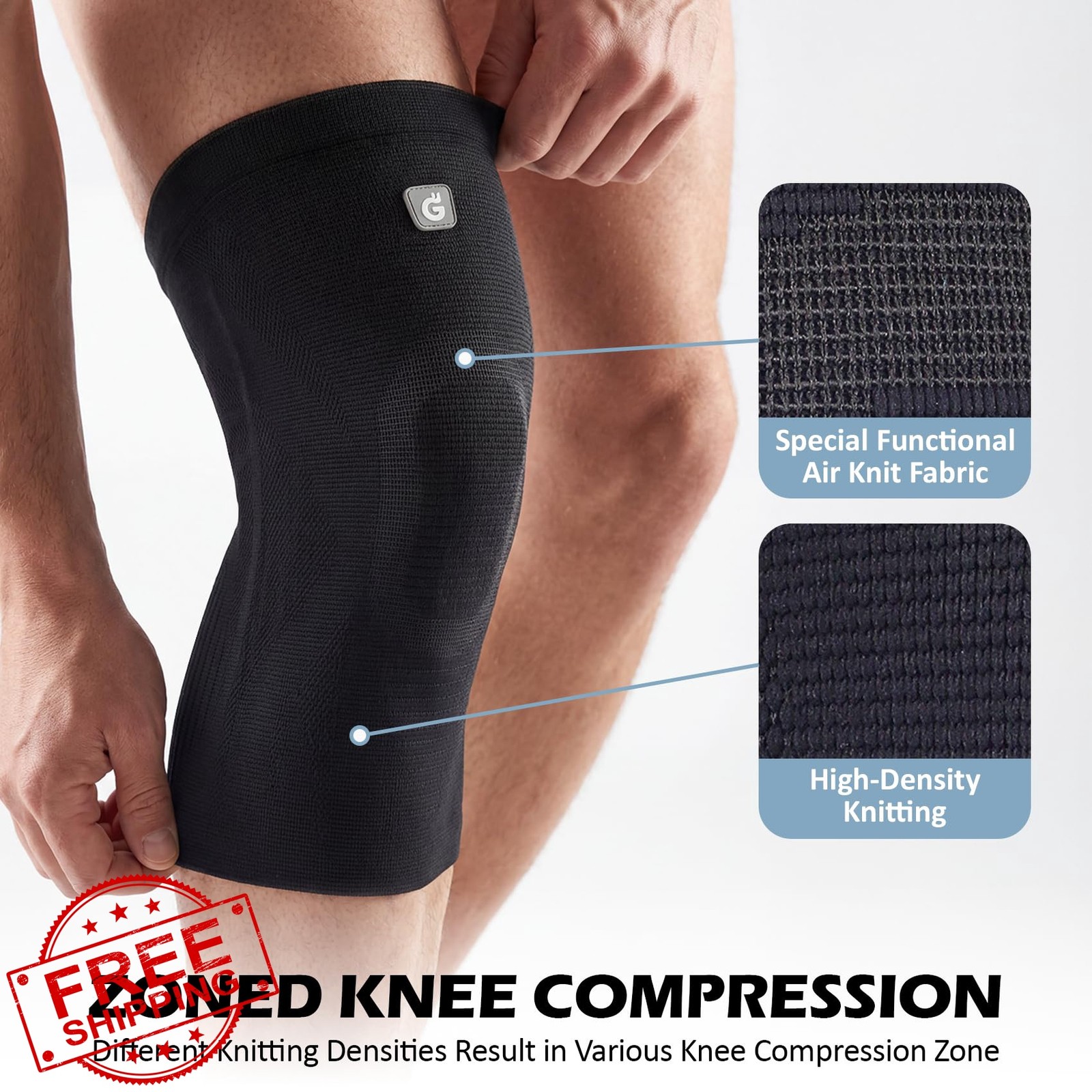 GOOGAH Knee Brace XX-Large Black