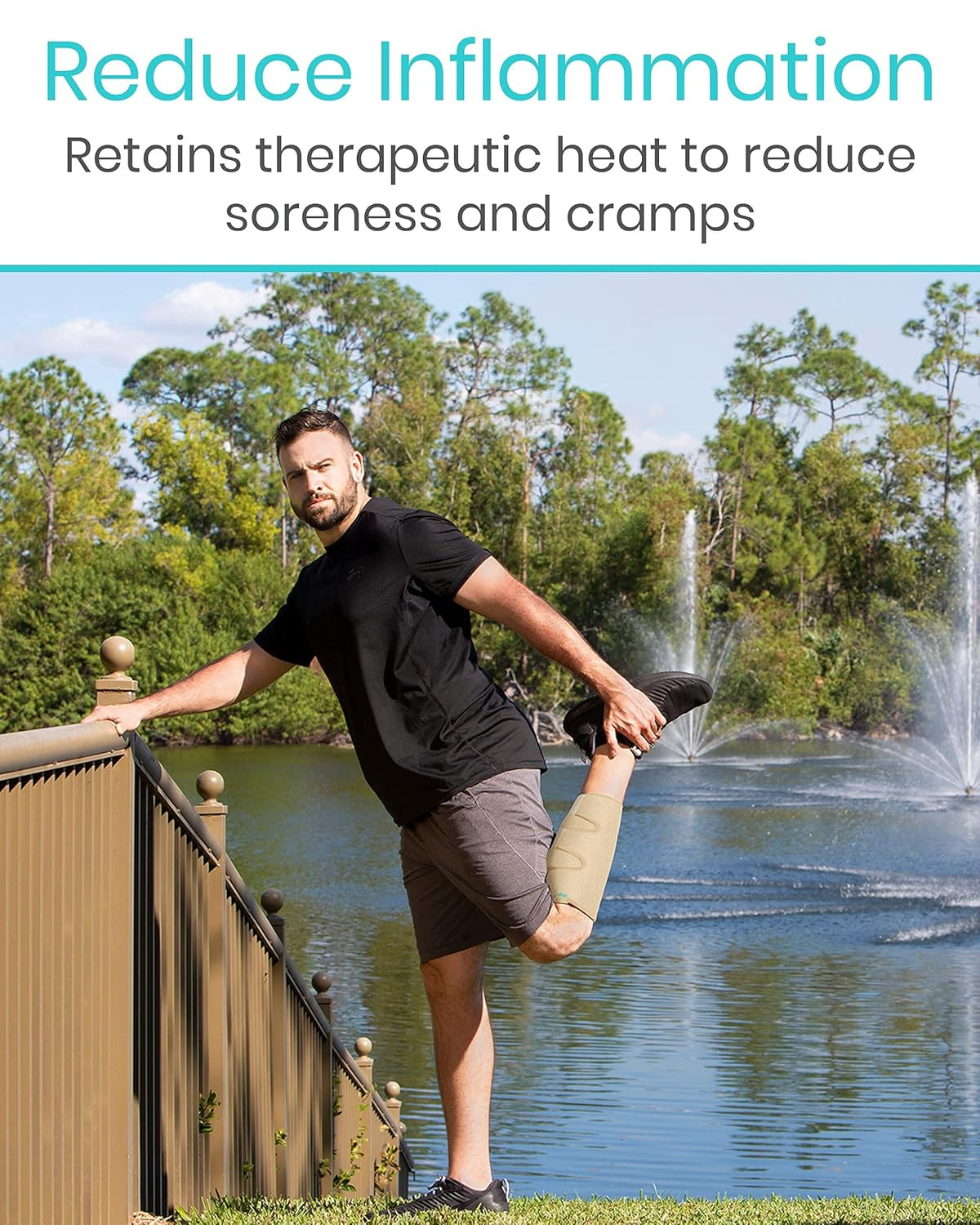 Adjustable Calf Brace for Shin Splints – Compression Sleeve for Pain Relief