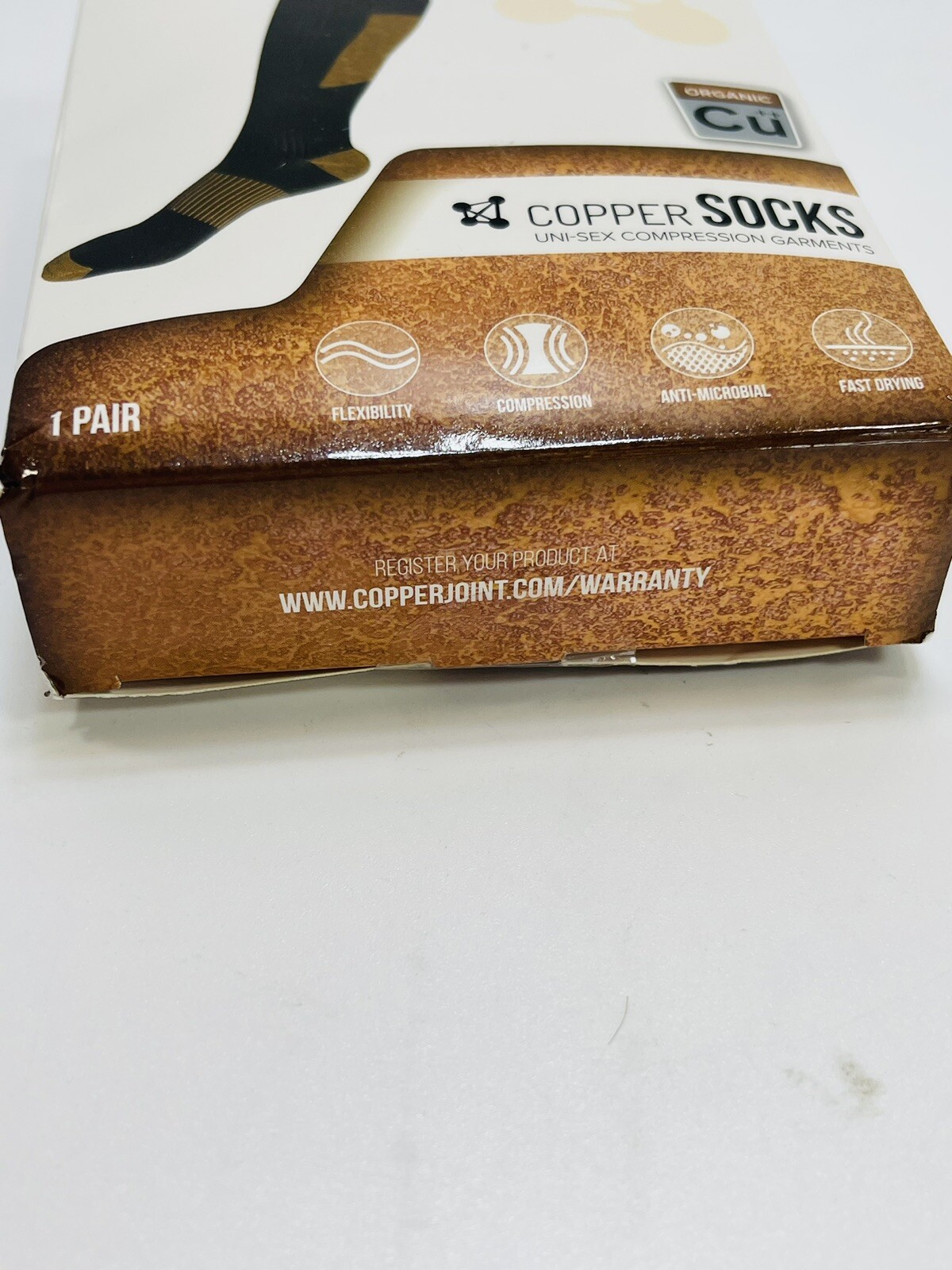 Copper Joint Copper L XL Compression Socks Women & Men Copper Infused Nylon NEW