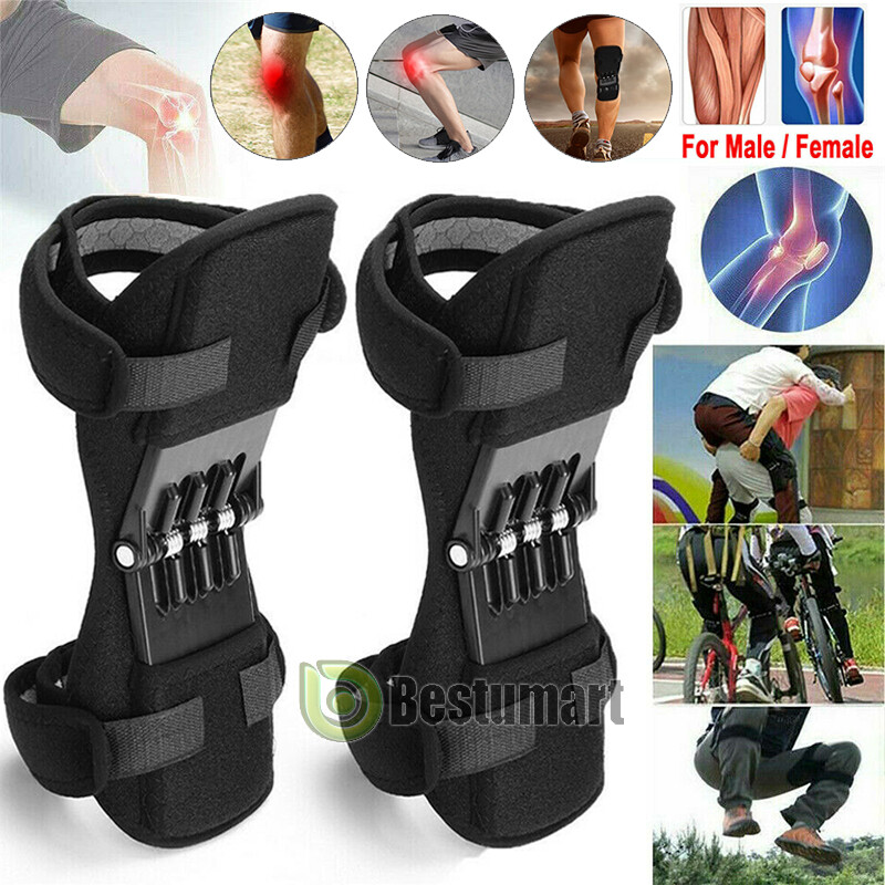 1/2Pcs Powerful Rebound Spring Joint Support Knee Booster Lift Knee Pads Care