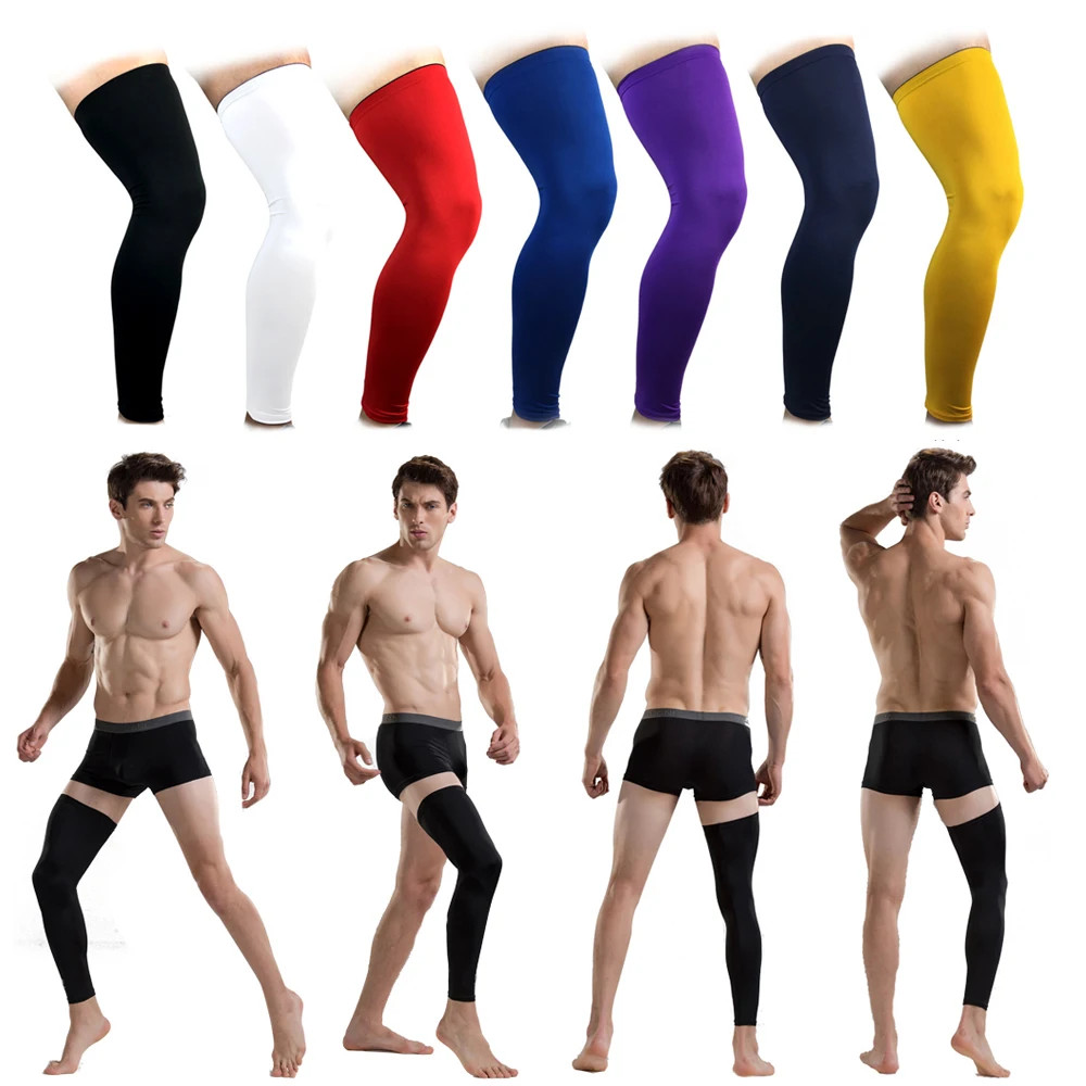 1Pcs Sports Compression Full Leg Sleeve – for Men and Women. Support for Knee,