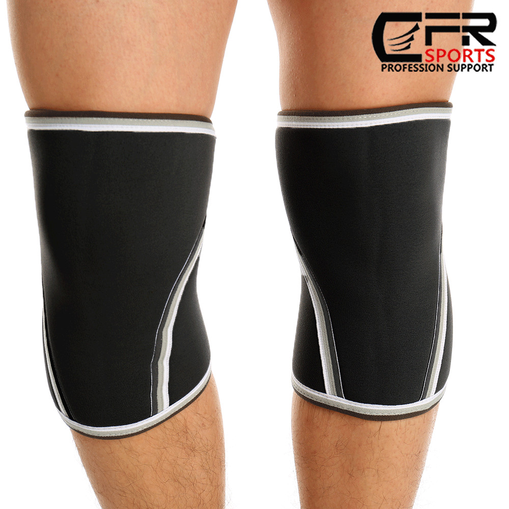 2 Knee Support Compression Sleeve Brace Sport Joint Pain Relief Weight lifting