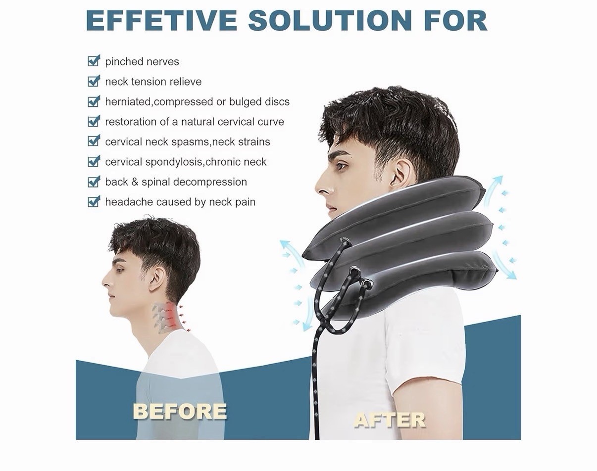 Neck Stretcher, Cervical Traction Device, for Neck Pain Relief, Decompression