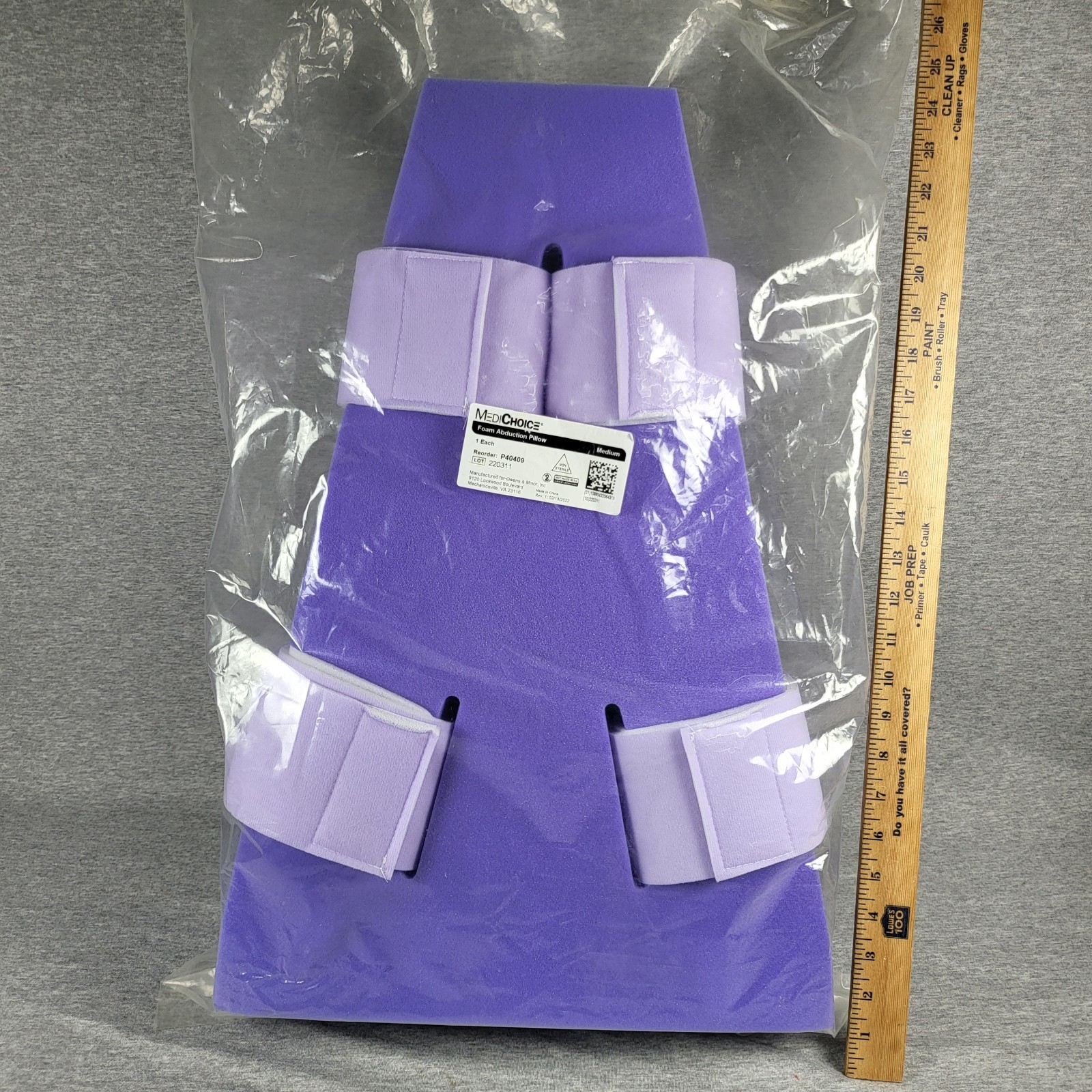 MediChoice Foam Abduction Pillow Medium P40409 Orthopedic Post Surgery Support