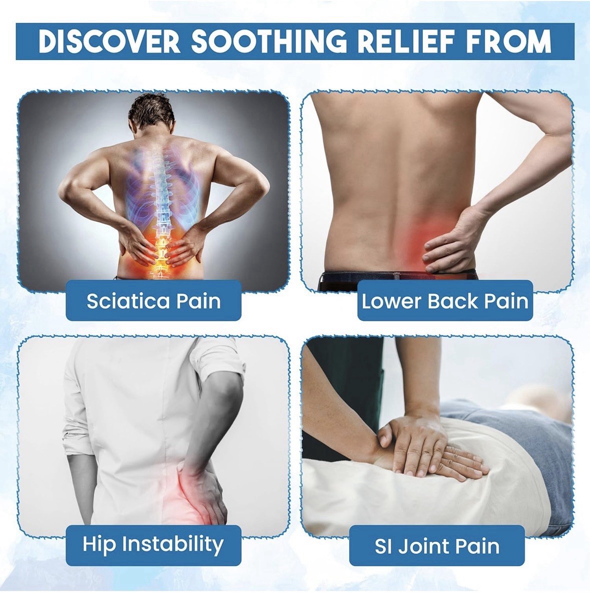 Waist reducer Nylon Waist Belt Back Support Wrap Pain Relief