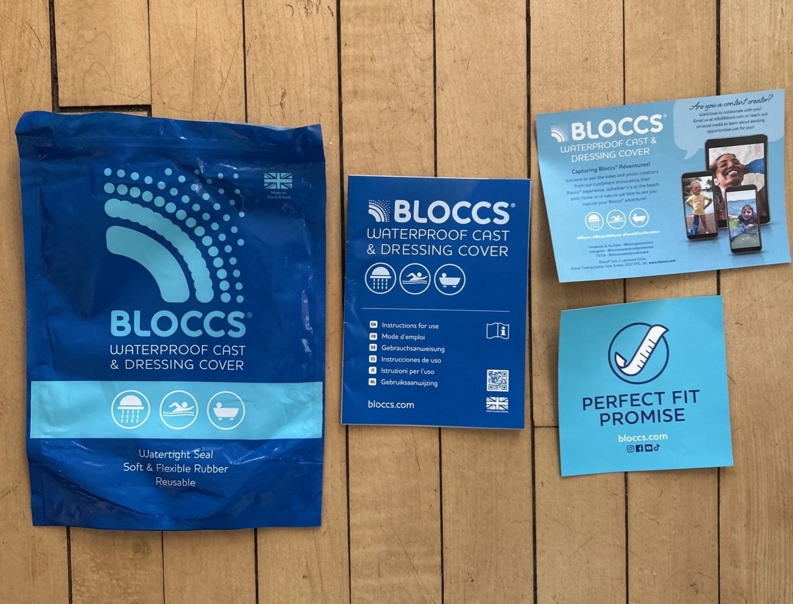 Bloccs 100% Waterproof Cast And Dressing Cover CA79-L-NA Child Arm Large