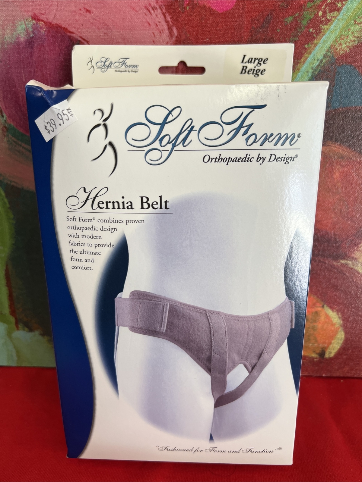 FLA Orthopedics Soft Form Hernia Belt For Men Beige Size Large New In Box