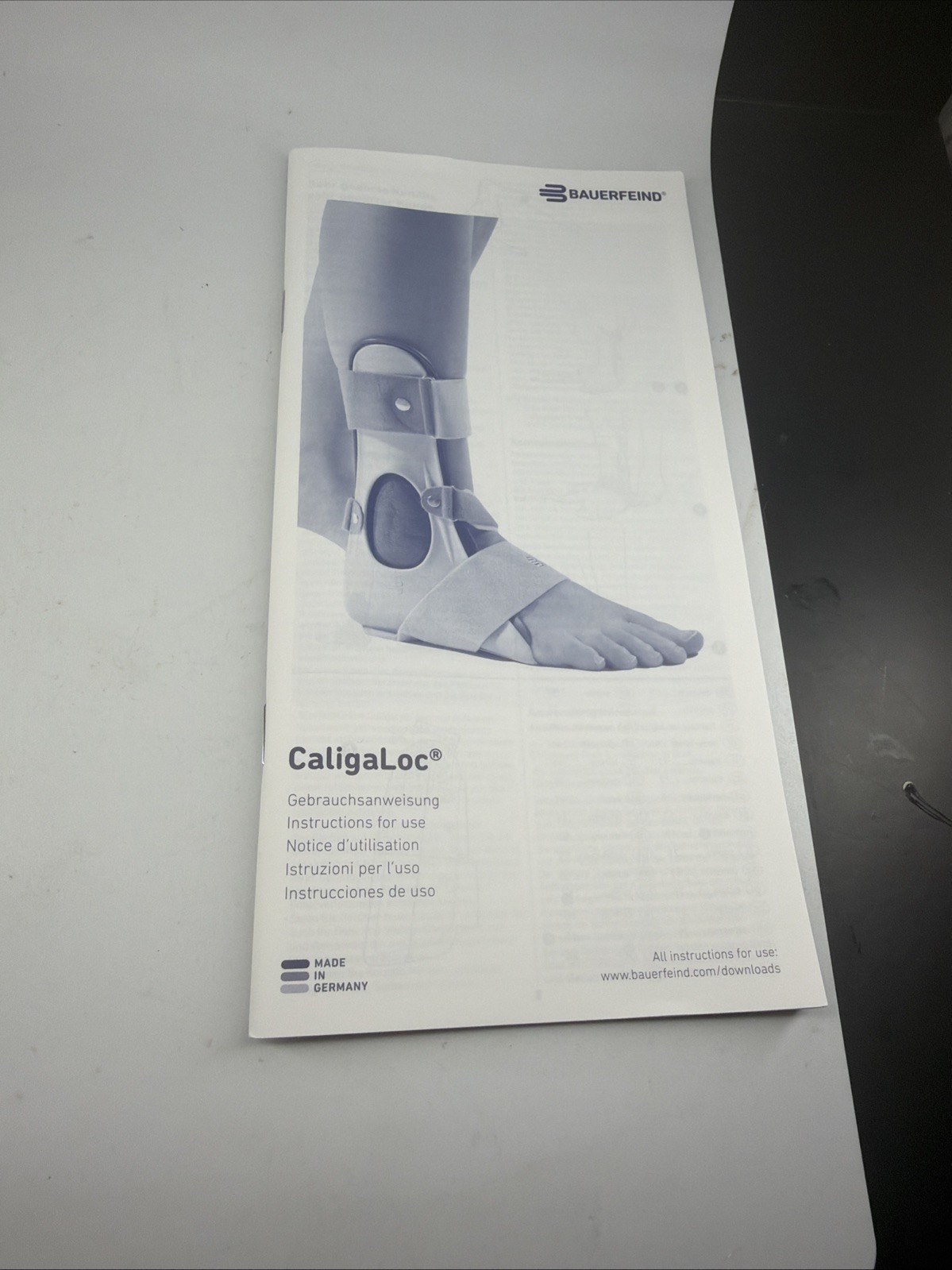Bauerfeind CaligaLoc Ankle Brace Splint SIZE 1 RIGHT Medial Lateral Support $229