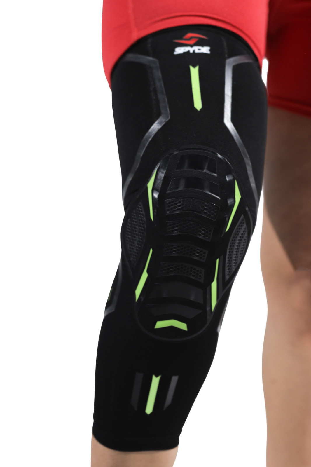 Black Spyde knee Brace Strap Arthritis Pain Relief Adjustable Elastic Sleeve
