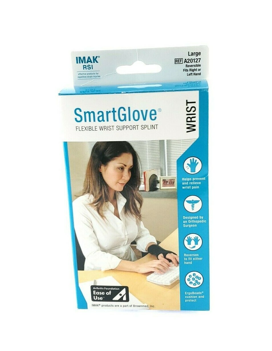 Imak RSI Smart Large Glove Flexible Wrist Support Splint For Pain USA Seller