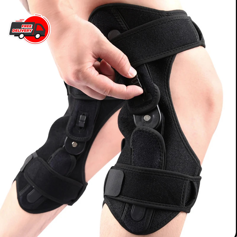 New Knee Booster Shift Knee Brace Adjustable Hinged Knee Orthosis Brace Supports