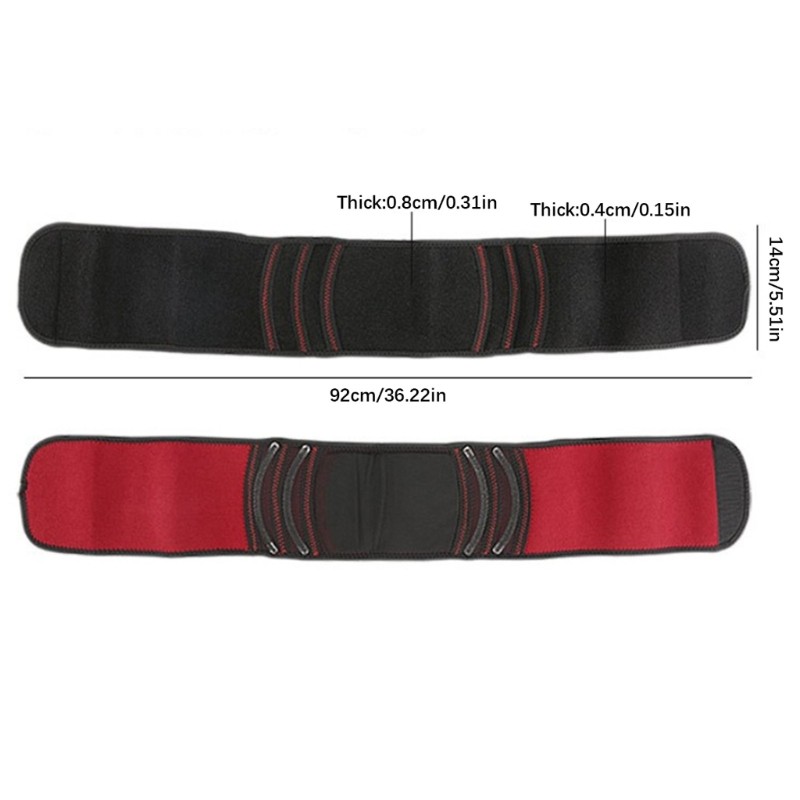 Ergonomic Waist Support Belt Adjustable Lumbar Back Brace for Workout Exercise