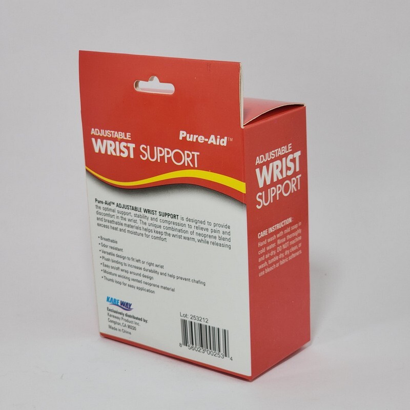 Pure-Aid Adjustable Wrist Support Strap Lightweight Easy to Use – Breathable