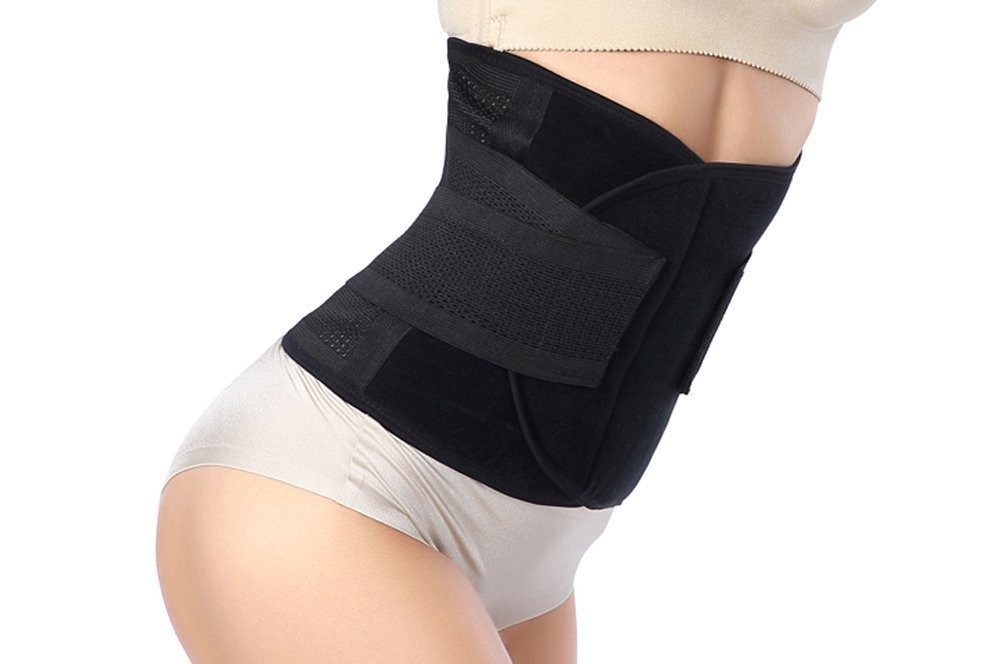 GOEGE Postpartum Belly band 2X Large: 46″Length*9″Width, Black