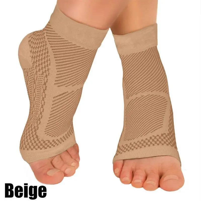 2X COMPRESSION SOCKS FOOT ANKLE SWELLING PLANTAR FASCIITIS ARCH SUPPORT BRACE…