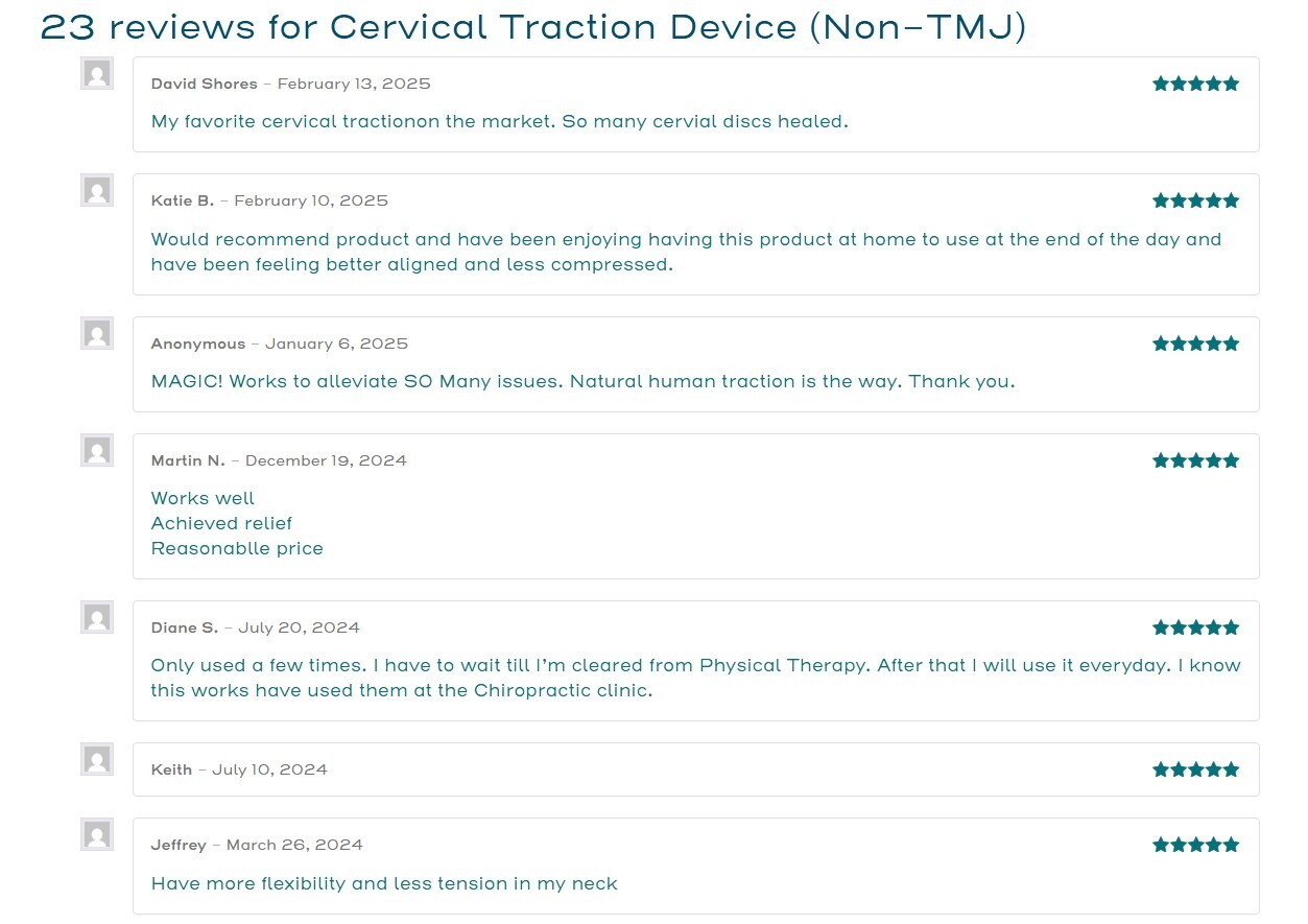 Cervical Traction Device- Pettibon System- Restore Neck mobility-Relieve Pain