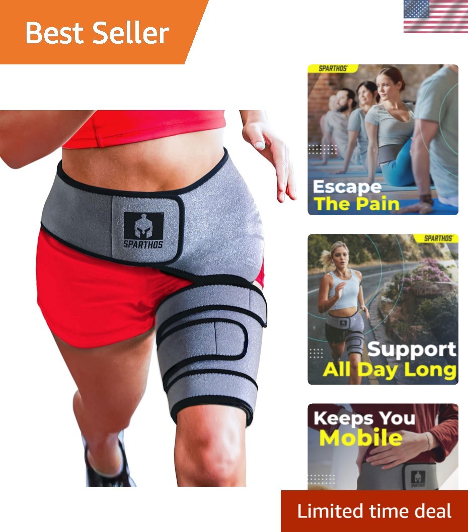 Sciatic Nerve Brace – Hip Support Belt – Sciatica, SI Joint, Hamstring Pain R…