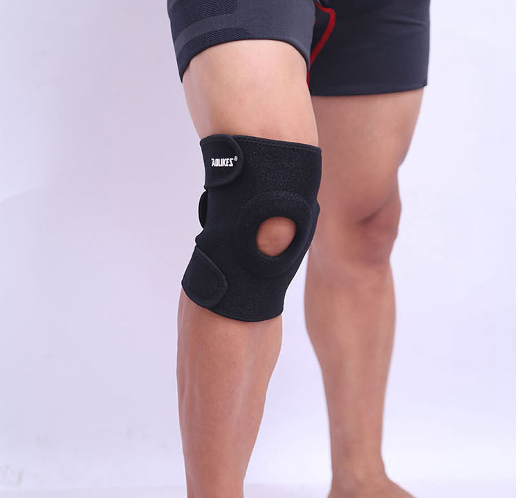 Knee Brace Open Patella Support Adjustable Elastic Sports Kneecap Protector