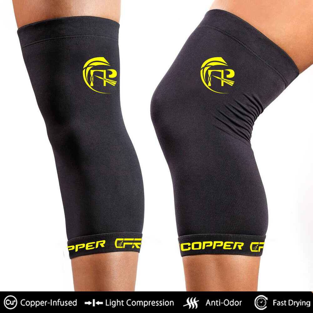 CFR Compression Knee Sleeve Brace Running Arthritis Joint Support Workout Copper