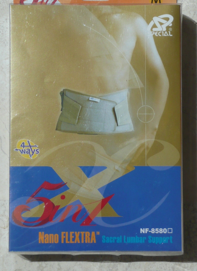 BACK SUPPORT/BRACE Medium Only Sacro Lumbar NanoFLEXTRA, ALL SPORTS