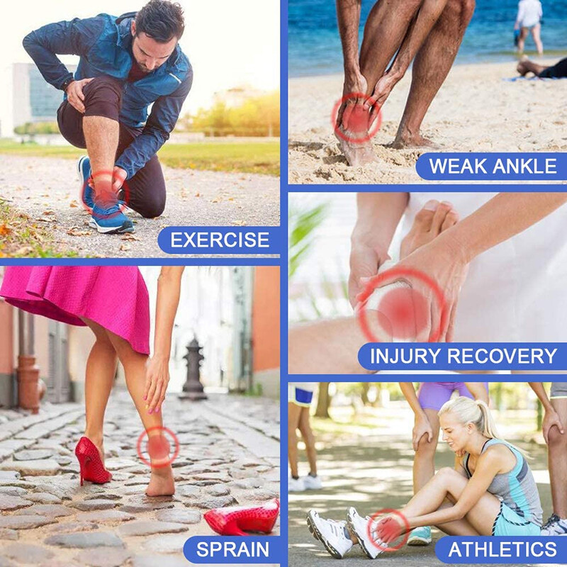 Ankle Support Brace Compression Wrap Plantar Fasciitis Foot Pain Relief Sports