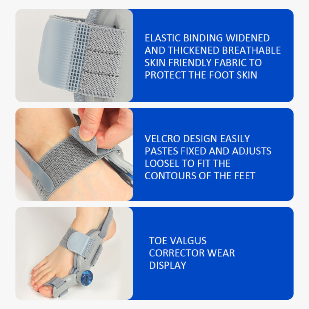 Bunion Fix Toe Valgus Corrector Big Toe Straightener Adjustable for Men & Women