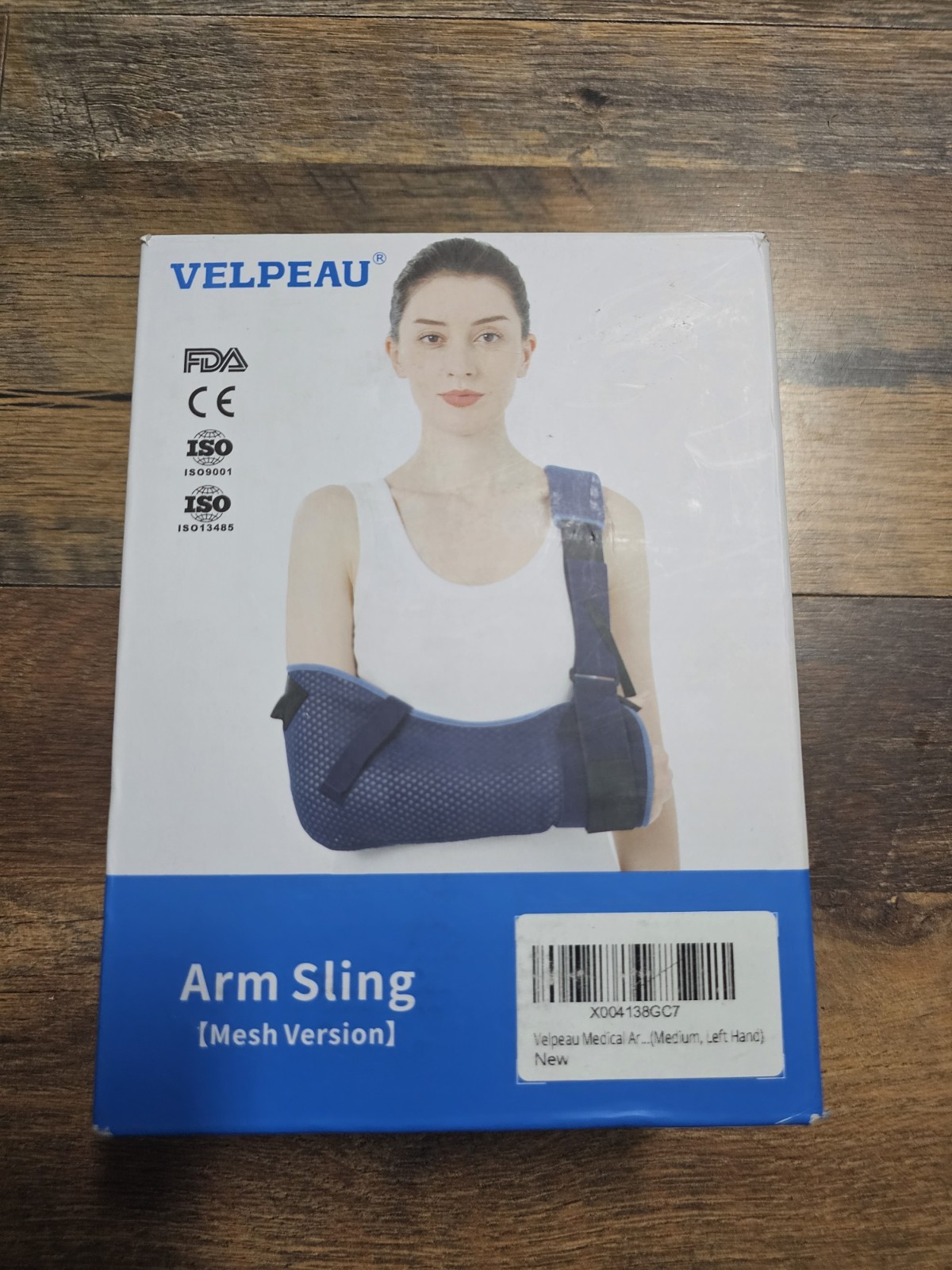 VELPEAU Arm Sling Mesh Version VP0309 Breathable Size L Left Shoulder Support