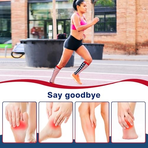 Compression Socks for Women and Men, Knee High One Size American Flag 1