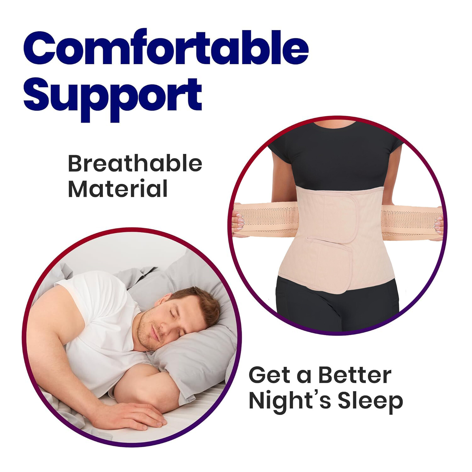 Abdominal Binder Post Surgery C Section Postpartum Belly Wrap Compression Belt