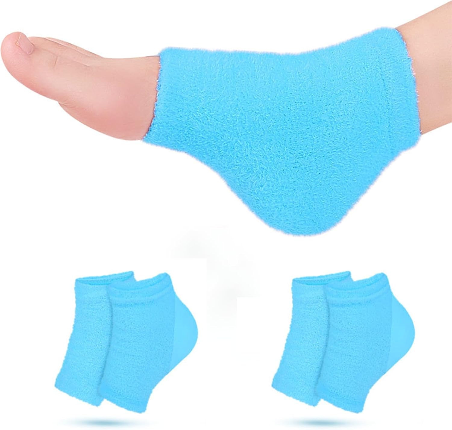 Castor Oil Pack Wrap for Foot, Castor Oil Moisturizing Heel Socks, for Plantar F