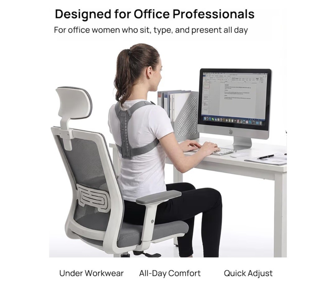 Upper Back Brace Posture Corrector for Women Office Professionals, Shoulder &…