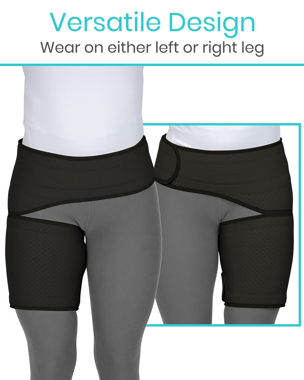 Vive Hip and Groin Brace – Sciatica Bursitis Hip Pain Relief Compression Wrap