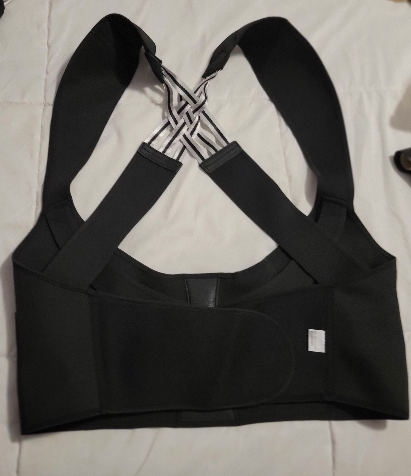 Posture Support/Corrector Adjustable Shoulder Lumbar Back Brace Belt Sz M. R2