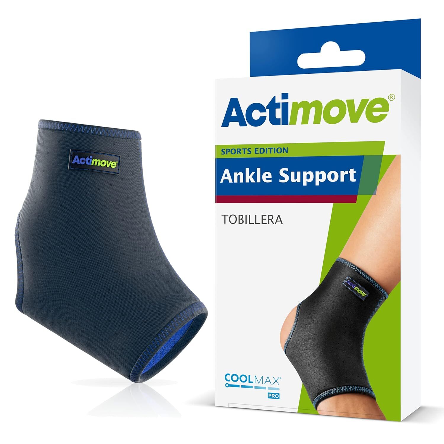 Actimove Sports Edition Ankle Support (Navy) Small