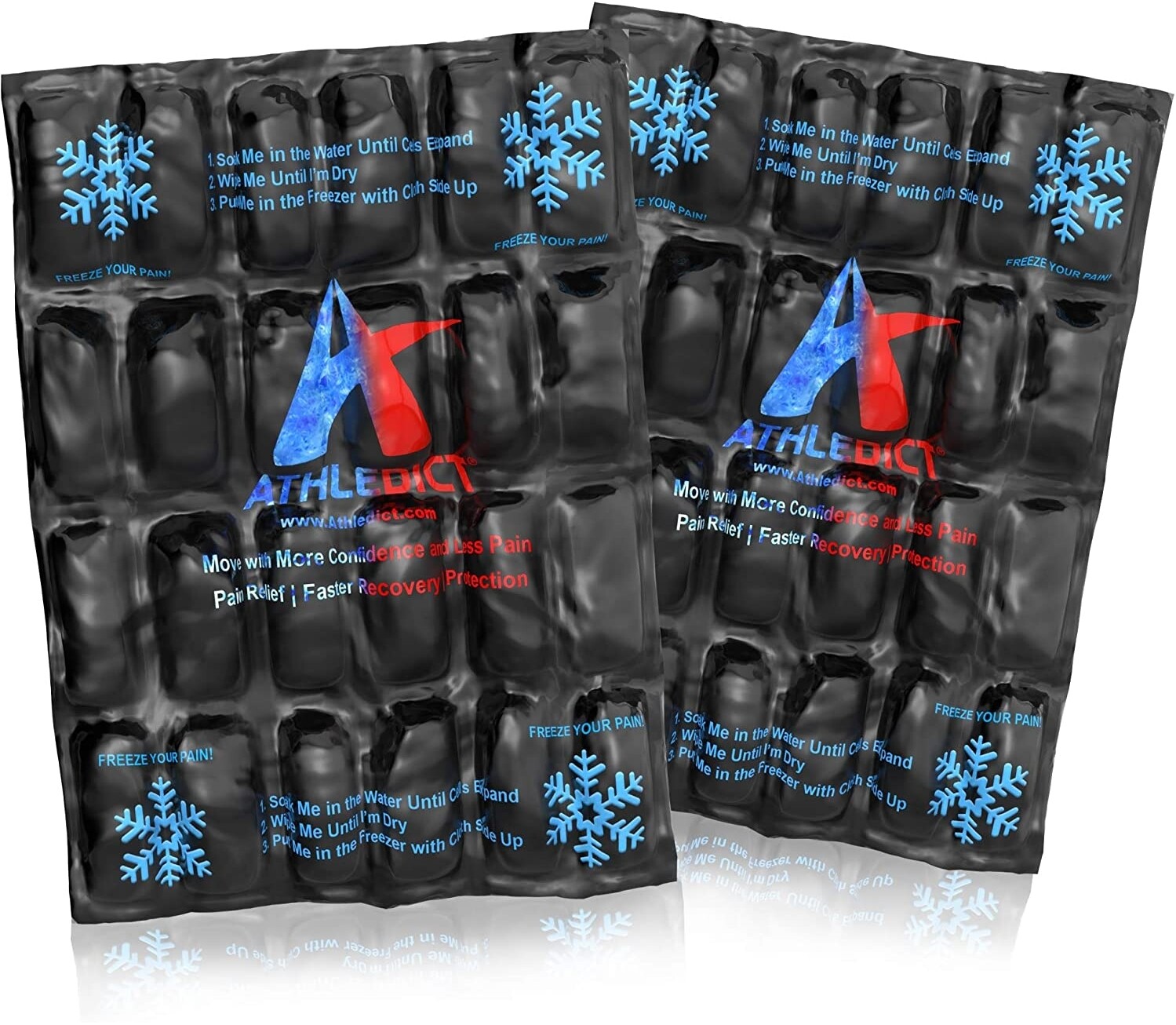 2 Pack Hot & Cold Therapy Flexible Sheets for Compression Sleeves 8″ x 9.5″