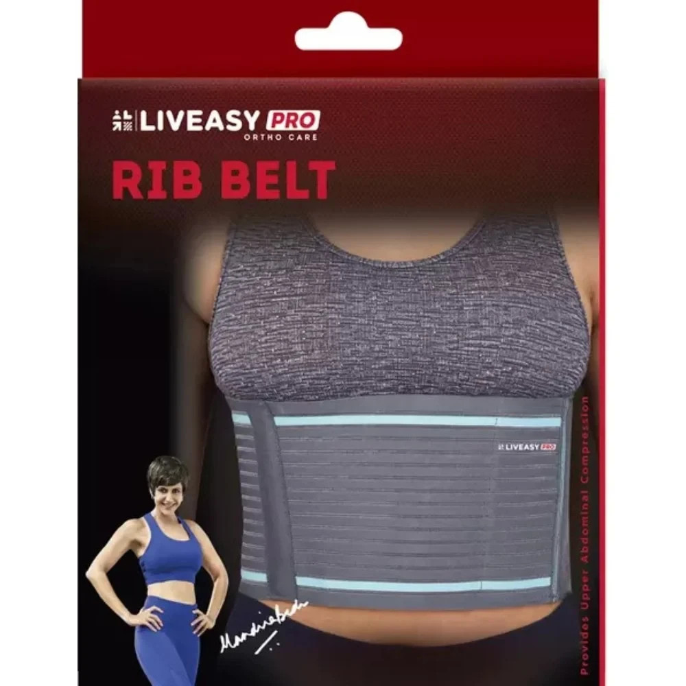 Rib Belt Elastic Chest Wrap Injury Binder Compression & Support For Men or Women