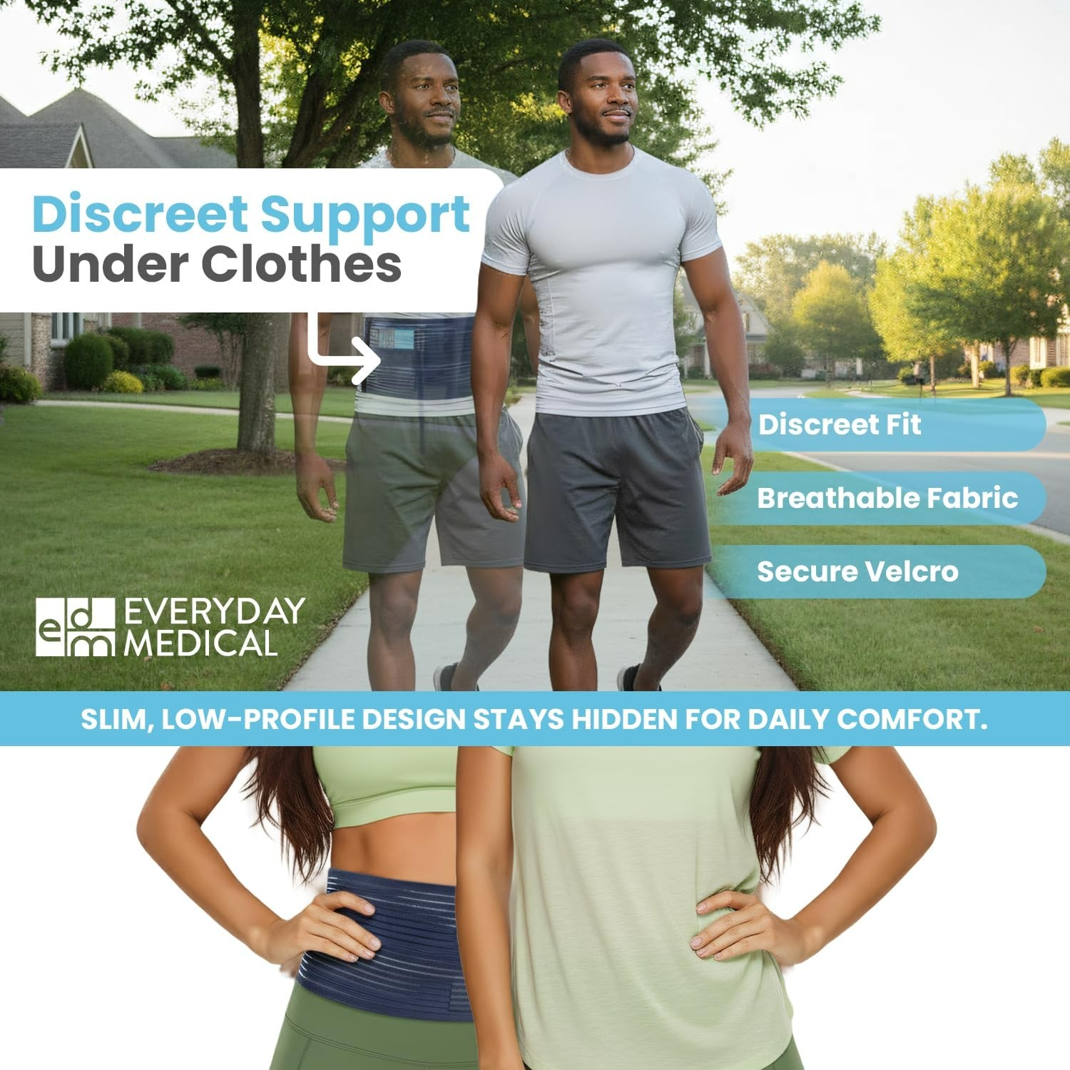 Post-Surgery Hernia Compression Garment – Soft Fabric, S/M for Tailored Comfort