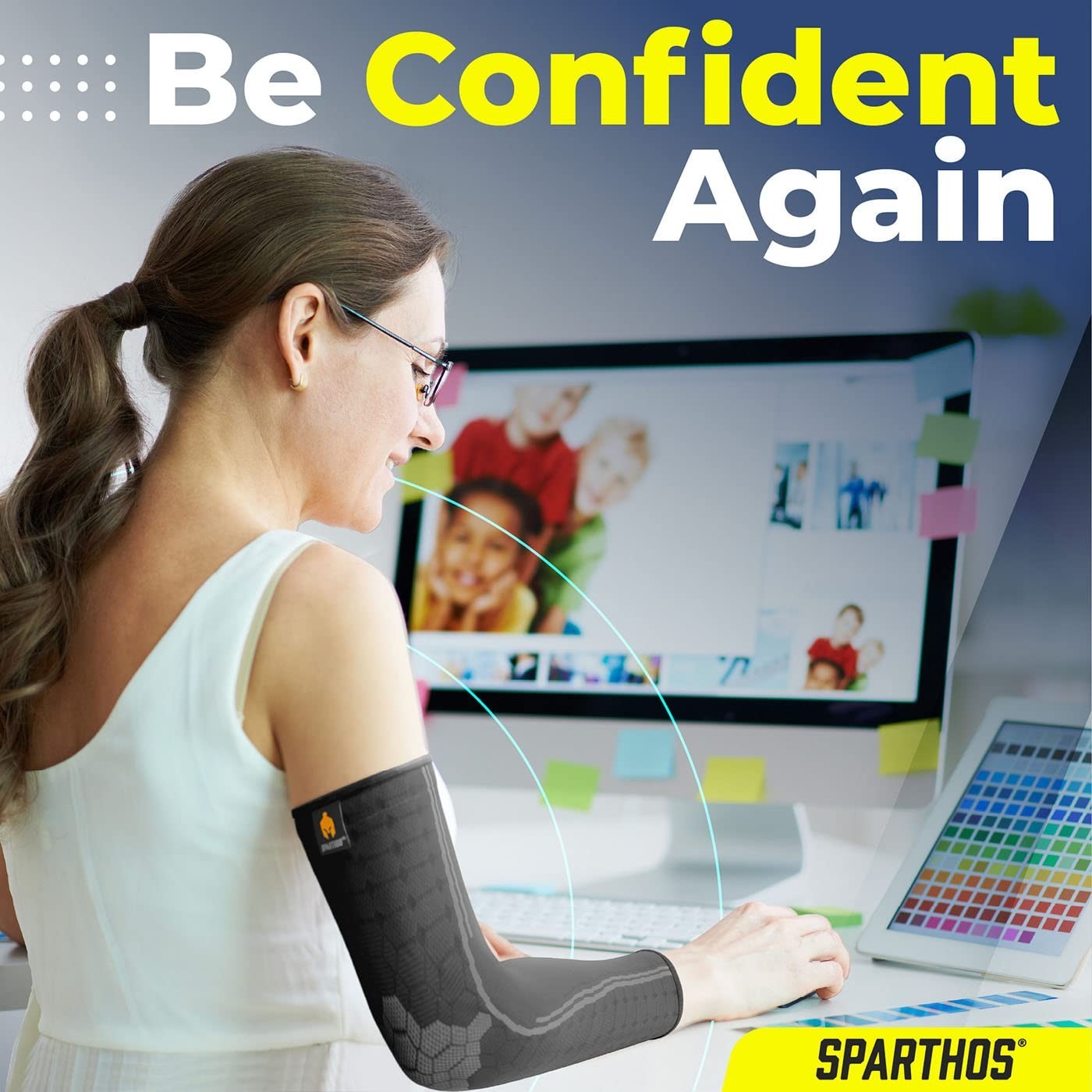 Arm Compression Sleeves – Forearm Brace for Recovery, Support for Athletic Sp…