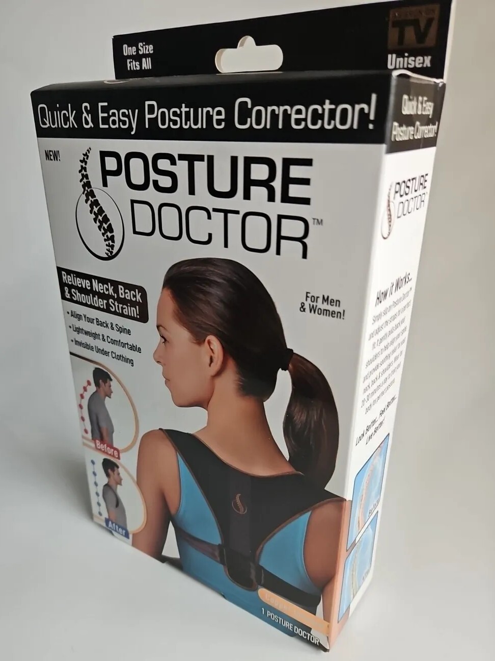 Posture Doctor Quick & Easy Adjustable Posture Corrector – Unisex – ASOTV