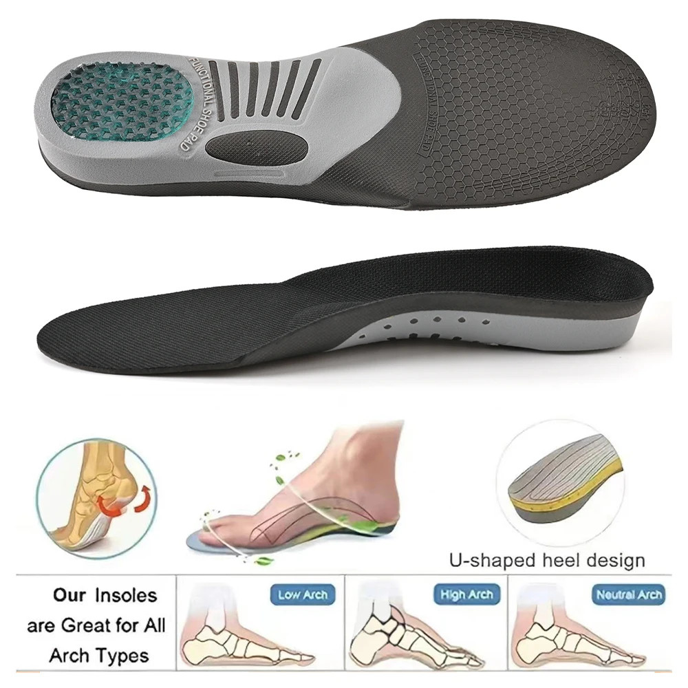 1 Pair Plantar Fasciitis Orthotic Shoe Inserts Arch Support Gel Comfort Shoe Ins