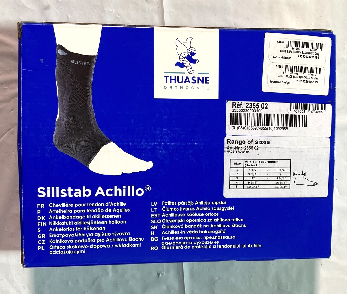 Thuasne Silistab Achillo – Achilles Tendon Ankle Support – All Sizes