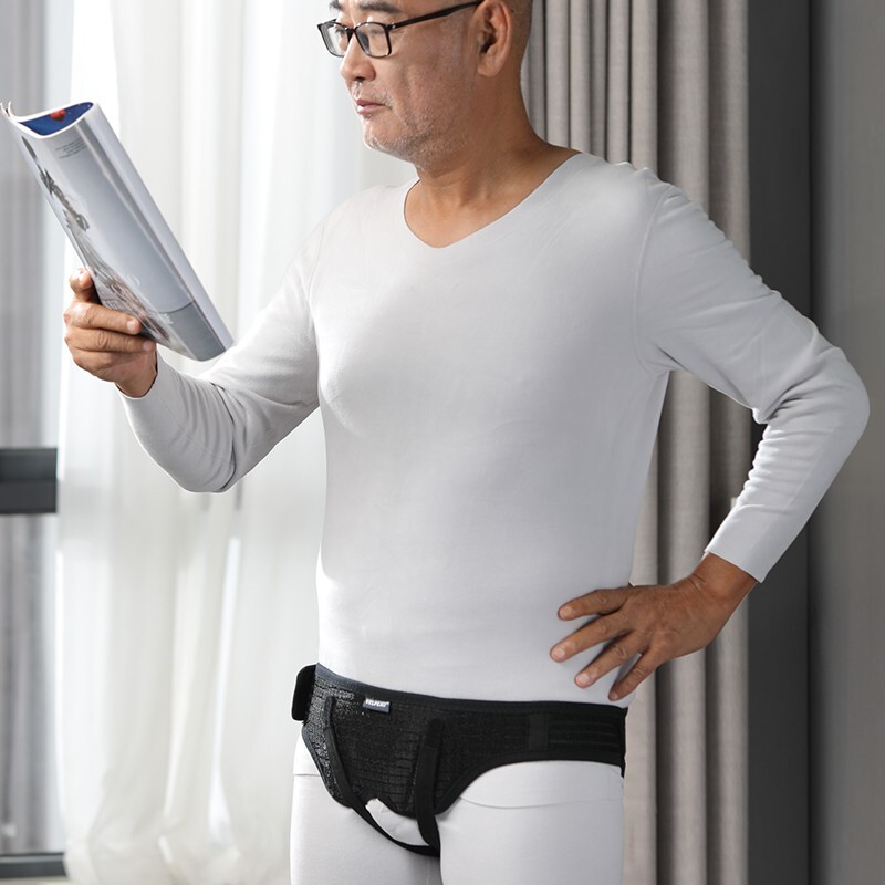 Men Inguinal Hernia Support Belt Double Groin Hernia Pain Relief Truss Brace