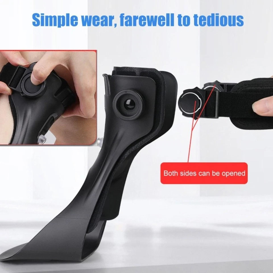 Drop Foot Brace AFO Leaf Spring Splint Ankle Foot Orthosis Support For Stroke
